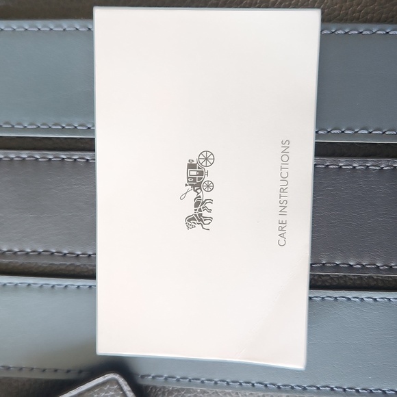 Coach Houston Navy Black Sling Backpack Leather Unisex Varsity Stripe Unisex NWT - Picture 8 of 17